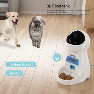 Alimentador Automatico Gatos, Perro Iseebiz 3L